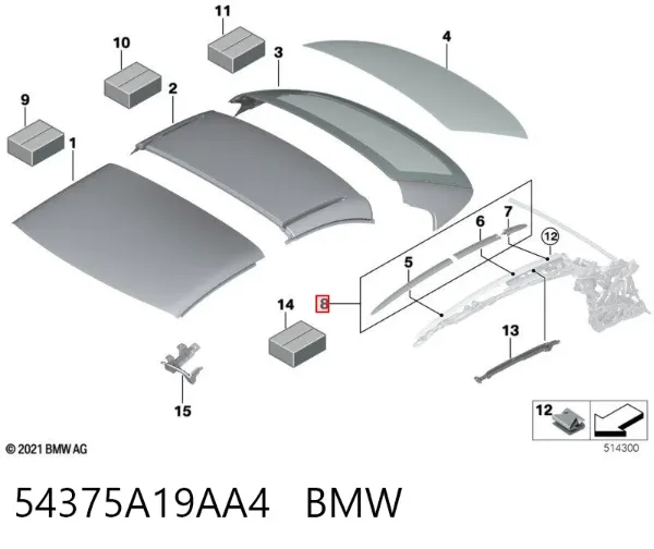  54375A19AA4 BMW