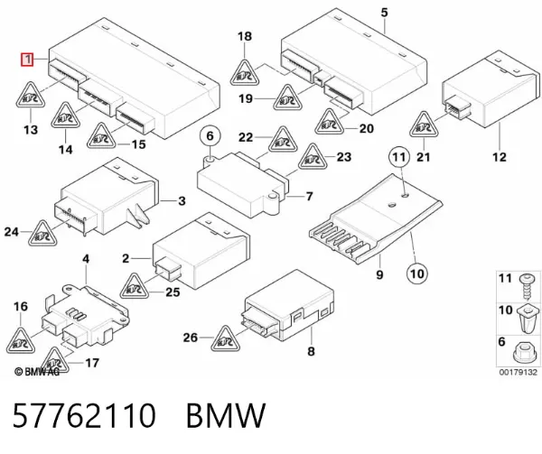 Módulo de confort 57762110 BMW