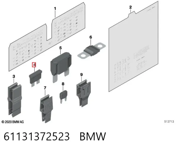 Fusibles 61131372523 BMW