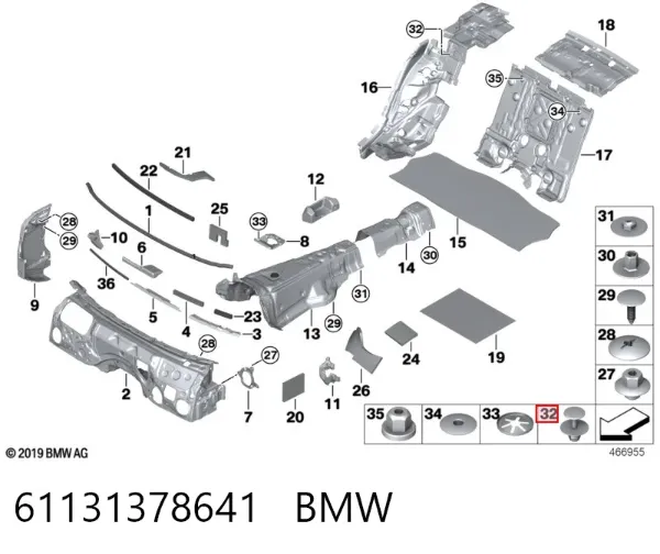 Parabrisas 61131378641 BMW