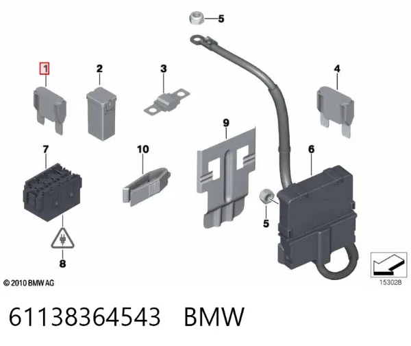 Fusibles 61138364543 BMW