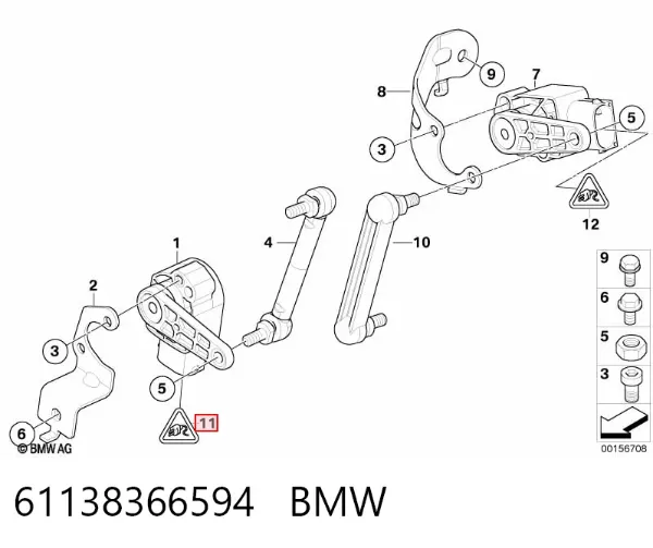 Conector del faro 61138366594 BMW