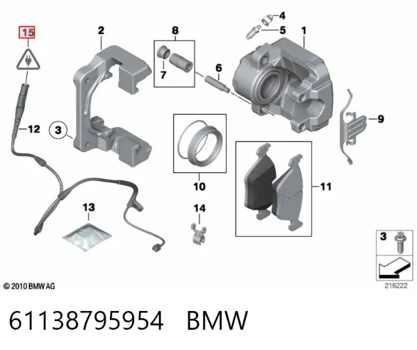 Conector universal 61138795954 BMW