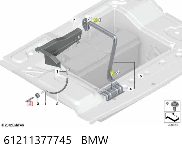 Batería 61211377745 BMW