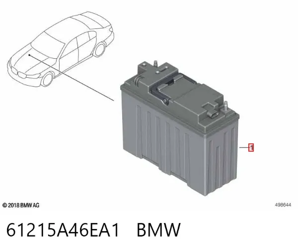 Batería 61215A46EA1 BMW