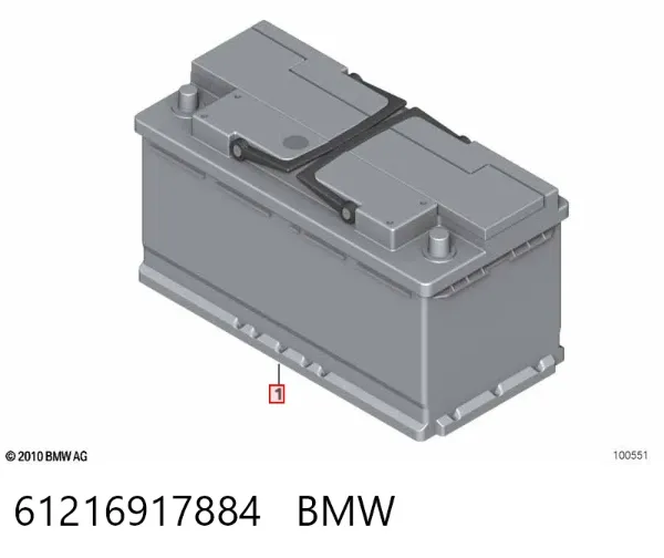 Batería 61216917884 BMW