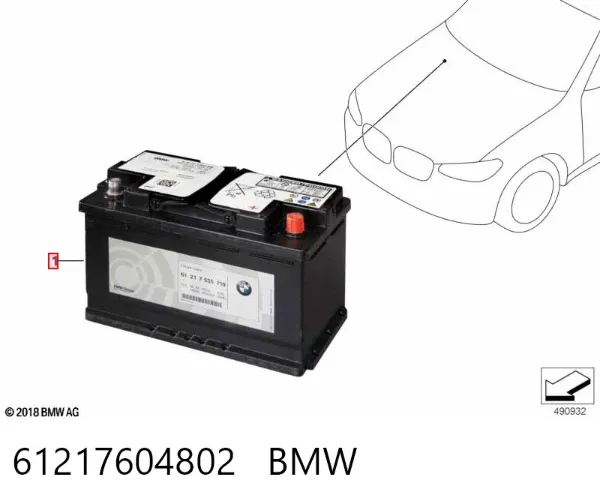 Batería 61217604802 BMW