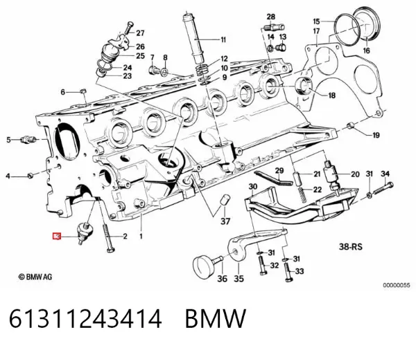 Sensor de presión de aceite 61311243414 BMW