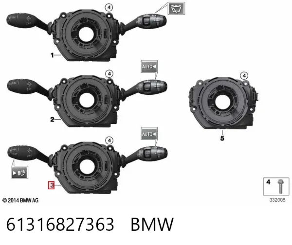 Conmutador columna dirección Mini COUNTRYMAN F60