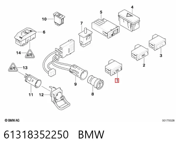  61318352250 BMW
