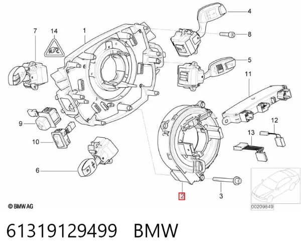 Anillo AIRBAG 61319129499 BMW