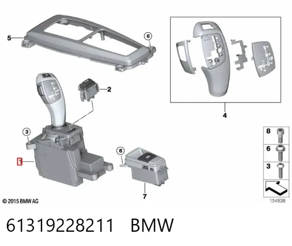 Palanca de cambios BMW X6 E72