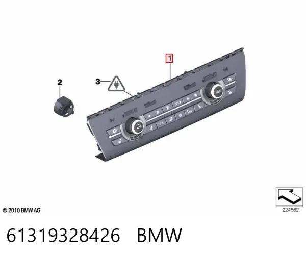 Unidad de control aire acondicionado 61319328426 BMW