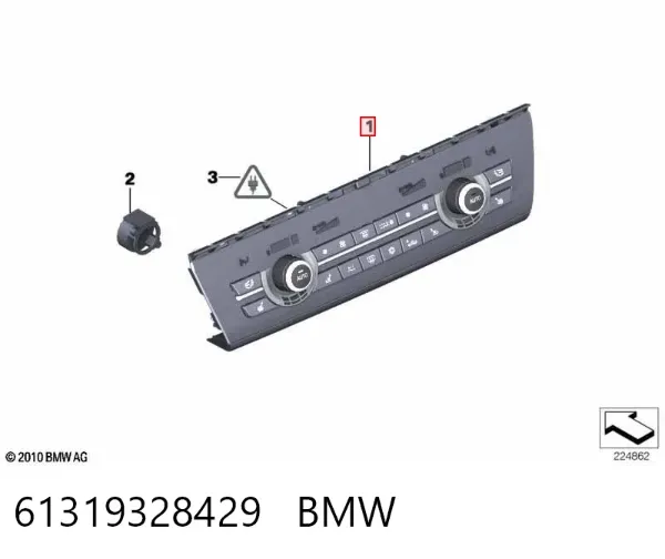 Unidad de control aire acondicionado 61319328429 BMW