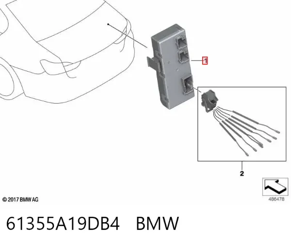  61355A19DB4 BMW