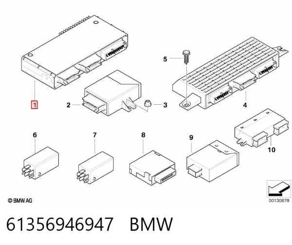 Módulo de confort 61356946947 BMW