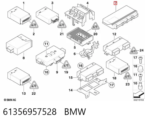 Módulo de confort 61356957528 BMW