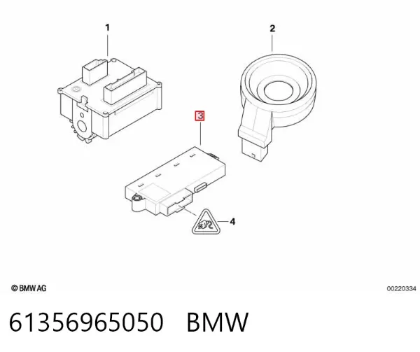 Módulo de confort 61356965050 BMW