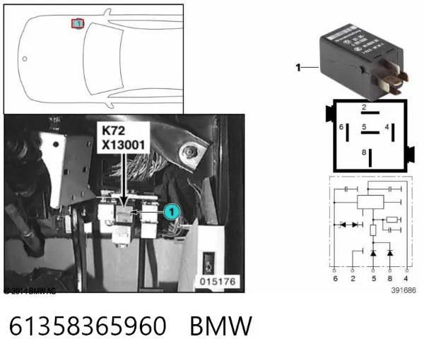  61358365960 BMW
