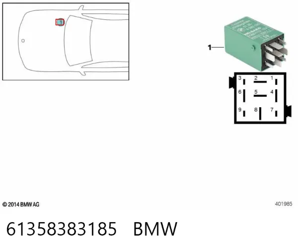  61358383185 BMW