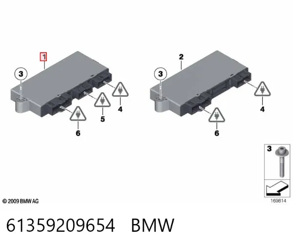 Módulo de confort 61359209654 BMW