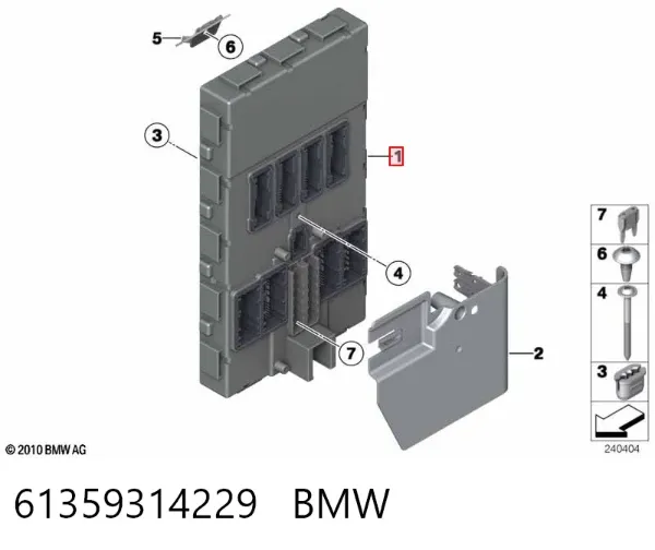 Caja de fusibles 61359314229 BMW