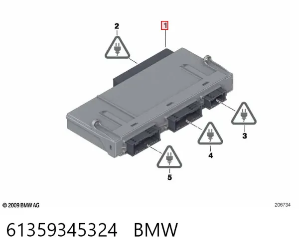 Módulo de cierre centralizado 61359345324 BMW