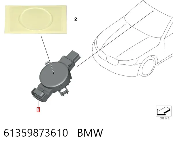 Sensor de lluvia 61359873610 BMW