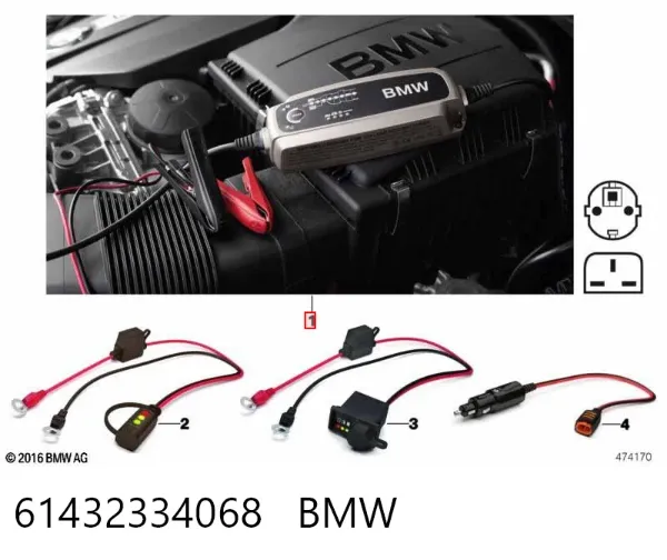 Cargador de batería 61432334068 BMW