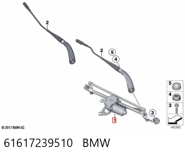 Varilla de limpiaparabrisas BMW 1 F20