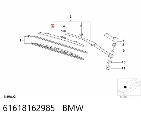  61618162985 BMW