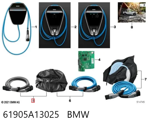 Cable de carga para vehículo eléctrico 61905A13025 BMW