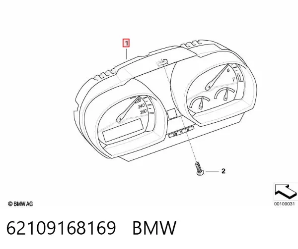 Cuadro instrumentos 62109168169 BMW