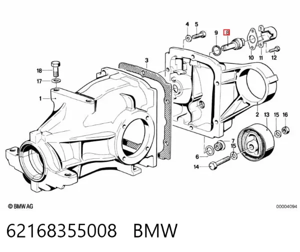 Sensor de velocidad 62168355008 BMW