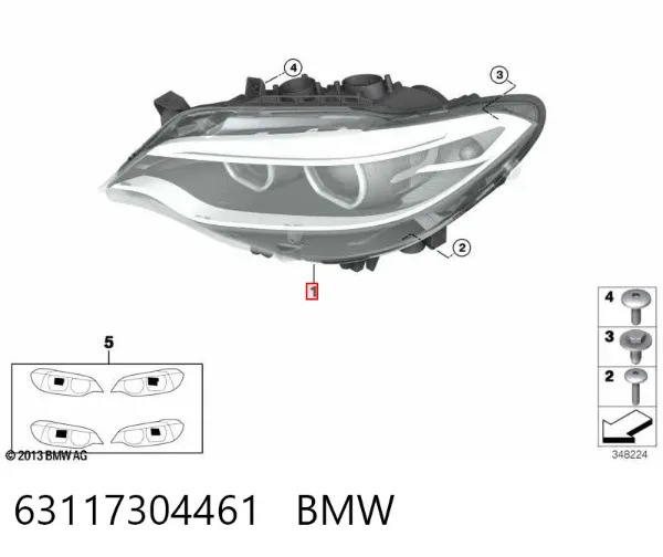 Faro izquierdo BMW 2 F23