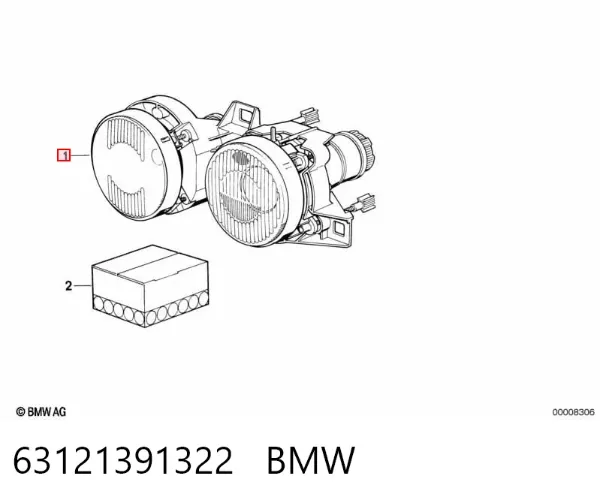Faro derecho 63121391322 BMW