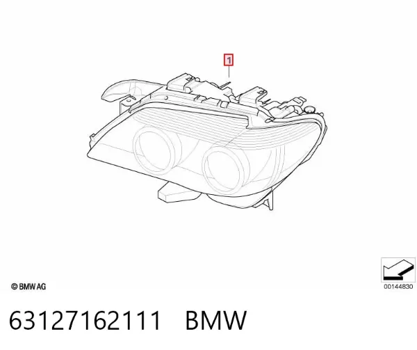 Faro izquierdo 63127162111 BMW