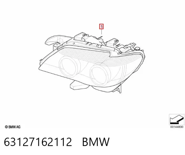 Faro derecho 63127162112 BMW