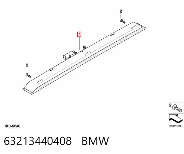 Tercera luz de freno 63213440408 BMW