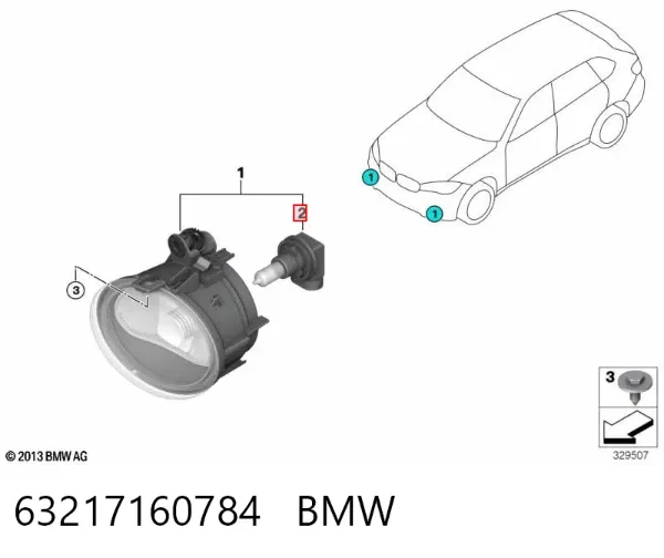 Bombilla 63217160784 BMW