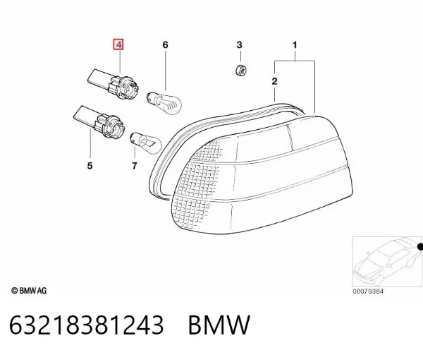  63218381243 BMW