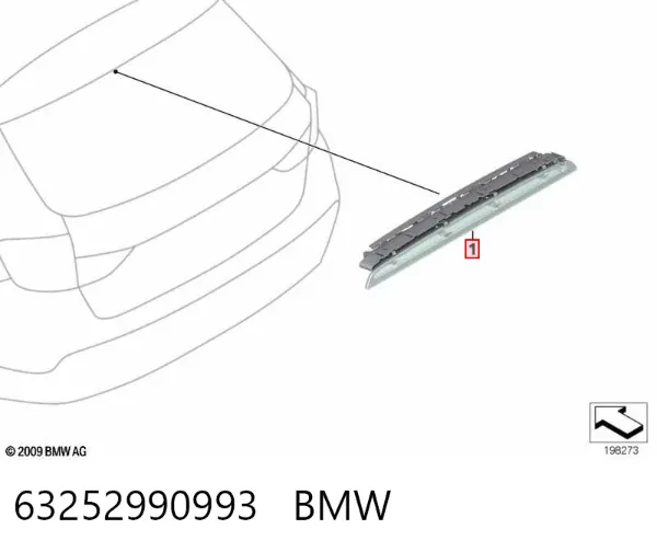 Tercera luz de freno 63252990993 BMW