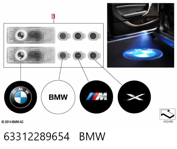 Bombilla LED 63312289654 BMW