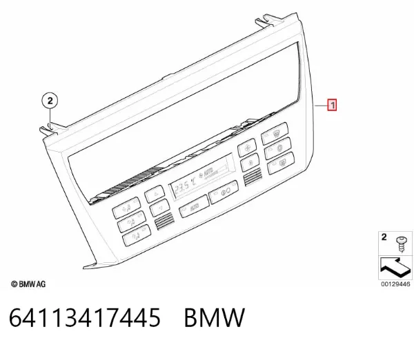 Unidad de control aire acondicionado BMW X3 E83