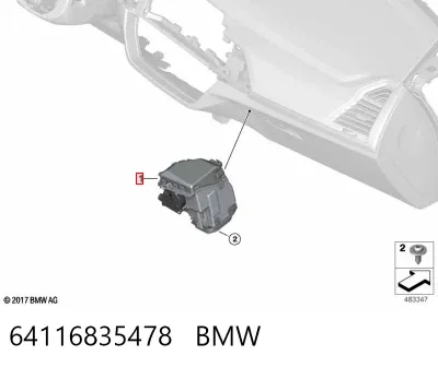 Aromatizante para tablero BMW 64116835478