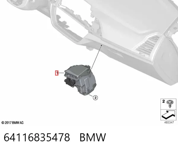 Aromatizante para tablero 64116835478 BMW