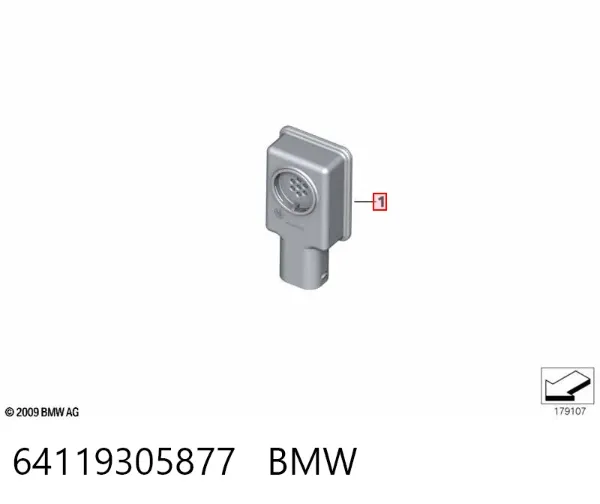 Sensor de contaminación del aire 64119305877 BMW