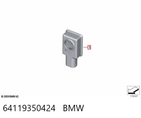Sensor de contaminación del aire 64119350424 BMW
