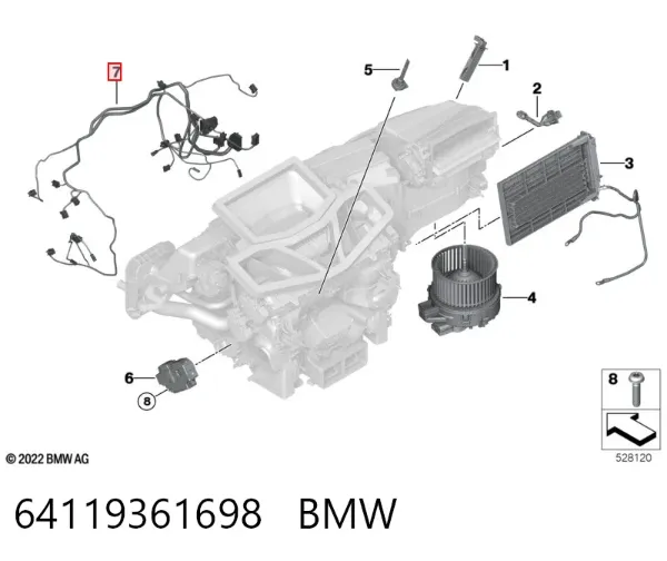  64119361698 BMW