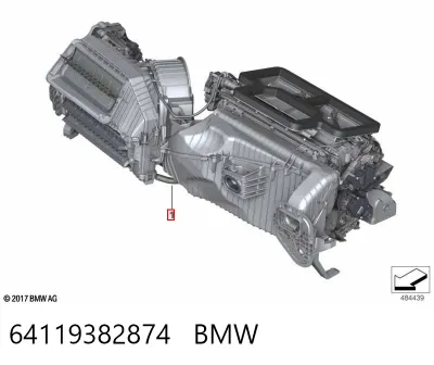 Caja de calefacción completa BMW 64119382874